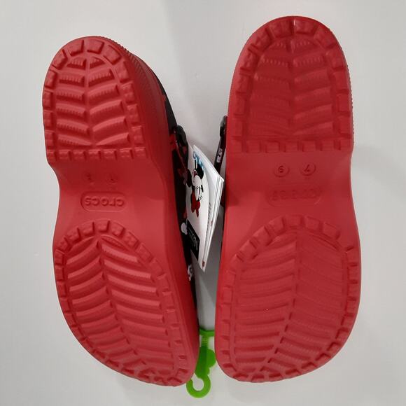 Crocs Disney Minnie Mouse Mary Janes Red Womens 9 Platform Slip On Chunky NWT - Picture 7 of 10